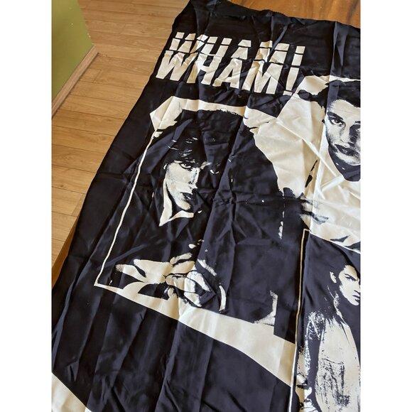 Vintage Black Flag/Banner Silk Wall Tapestry - WHAM! - Make It Big - Picture 8 of 12